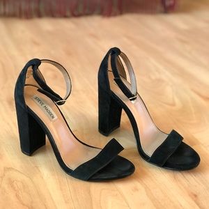 Suede strap Steve Madden heels